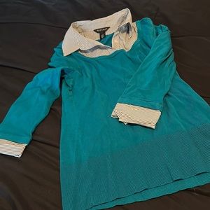 3 for $15 White House Black Market Collared shirt Sweater combo